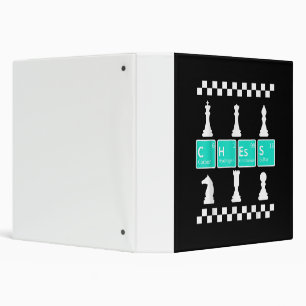 Chess Player Lover Periodic Table Funny Gift Men Binder