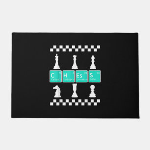 Chess Player Lover Periodic Table Funny Gift Men Doormat