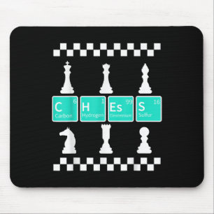 Chess Player Lover Periodic Table Funny Gift Men Mouse Pad