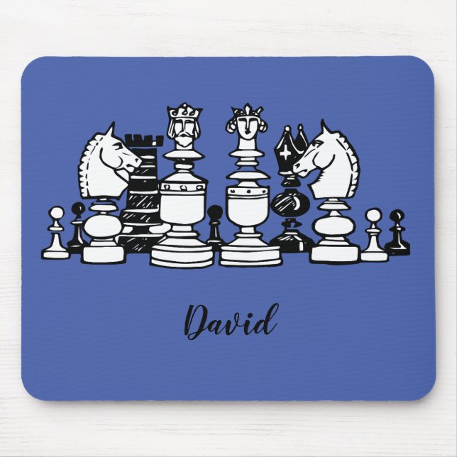Chess Player Mouse Pad (Front)