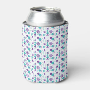 Chess Player Pieces - Party Art Pattern Can Cooler