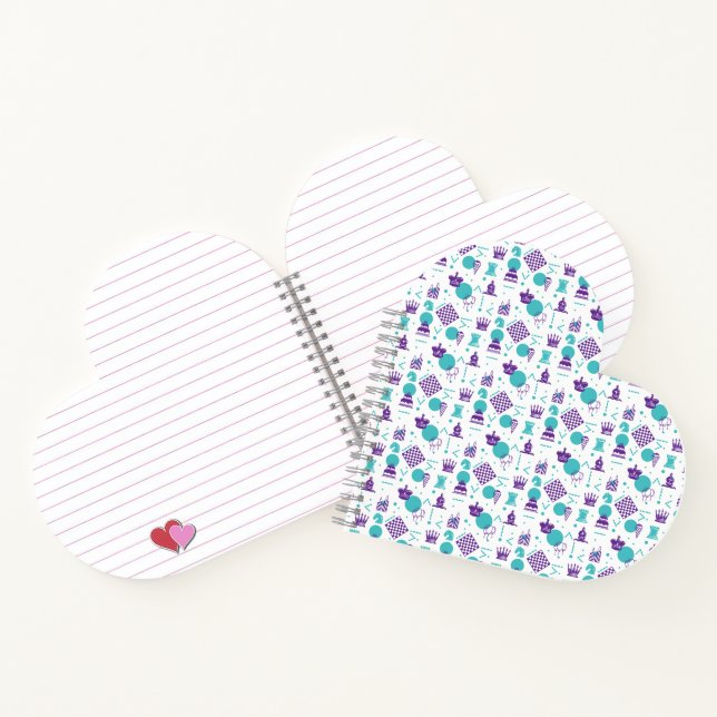 Chess Player Pieces - Party Art Pattern Notebook (Inside)