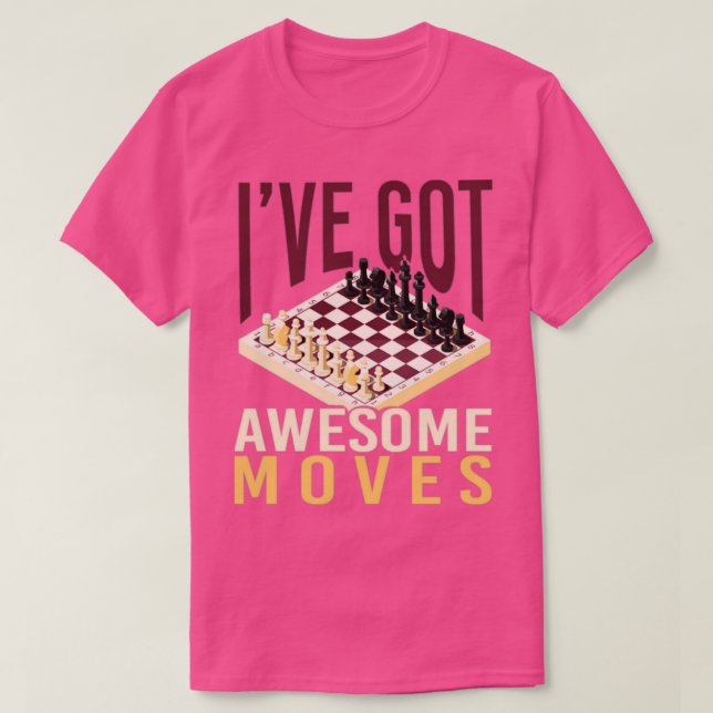 Chess Player Strategy Board Game Chess T-Shirt (Design Front)