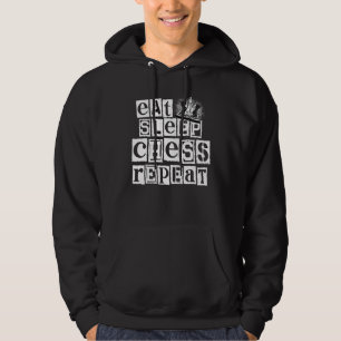 Chess Player Strategy Board Game Grandmaster Sport Hoodie