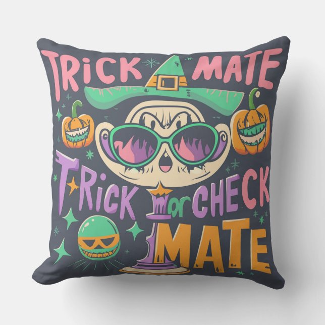 Chess player throw pillow (Front)
