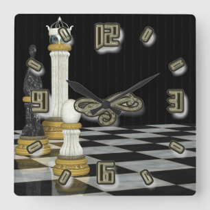 Chess Player Wall Clock