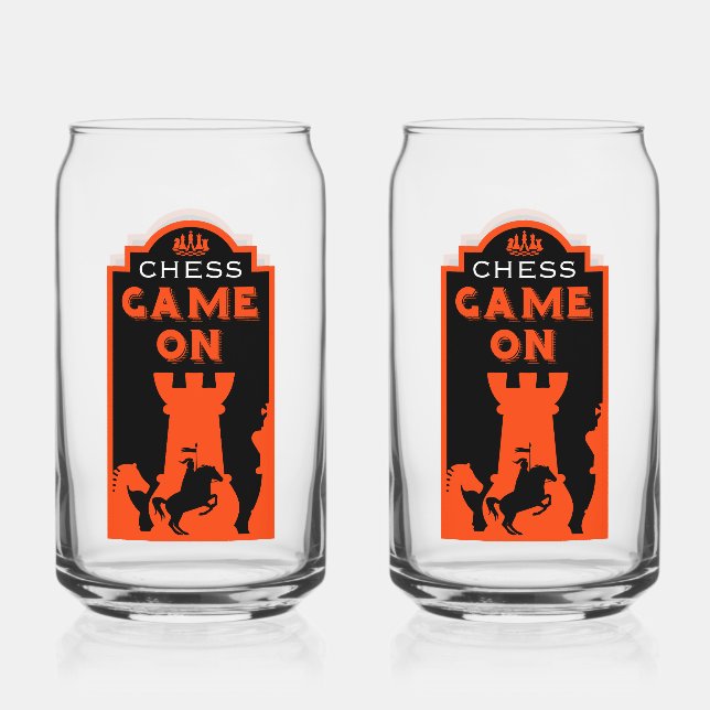 Chess Players Can Glass (Front)
