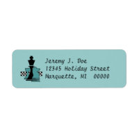 Chess Players Pieces Player Return address Labels