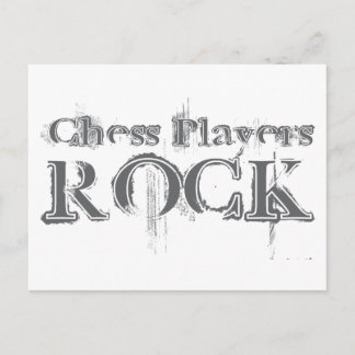 Chess Players Rock Postcard