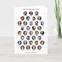 Chess Players Timeline Card Folded