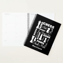Chess Players Typography Graphic Personalized
