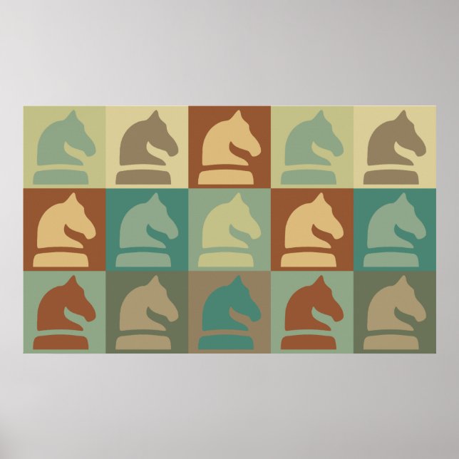 Chess Pop Art Poster (Front)
