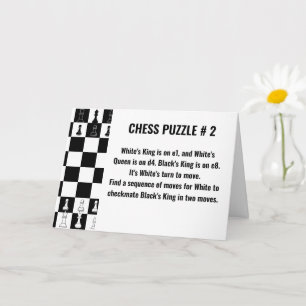 Chess Puzzle Greeting Cards - Game of Strategy