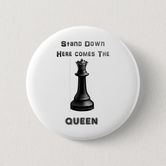 Chess Queen 2 Inch Round Button (Front)