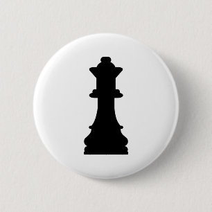 Chess queen 2 inch round button