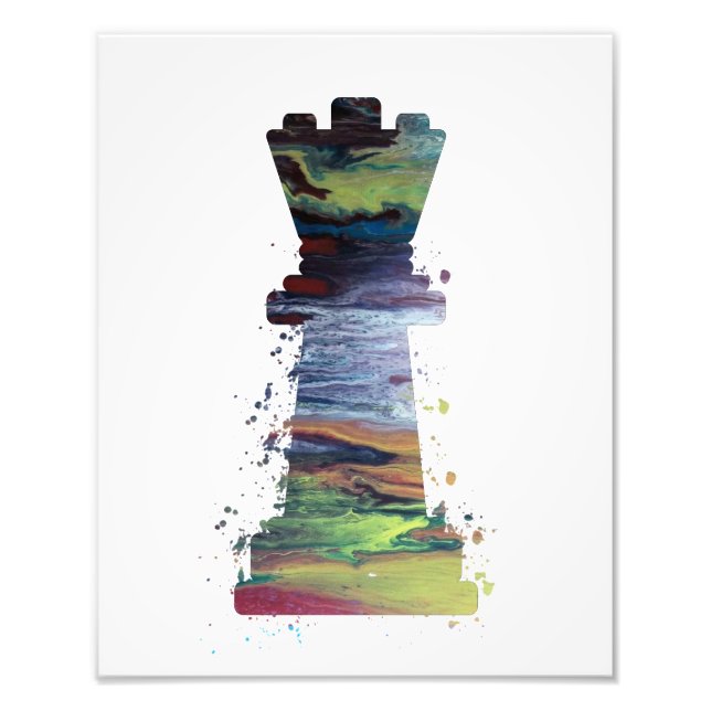 Chess Queen Art Photo Print (Front)