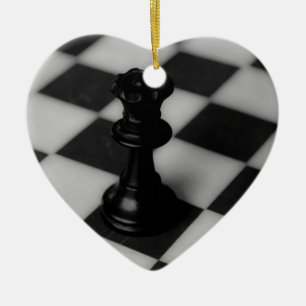 Chess queen ceramic ornament