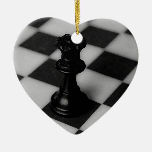 Chess queen ceramic ornament (Front)