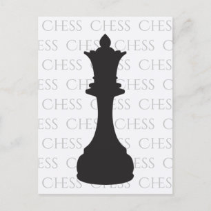 Chess Queen Classic Piece Modern Postcard
