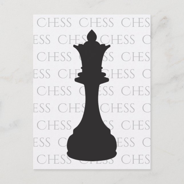 Chess Queen Classic Piece Modern Postcard (Front)