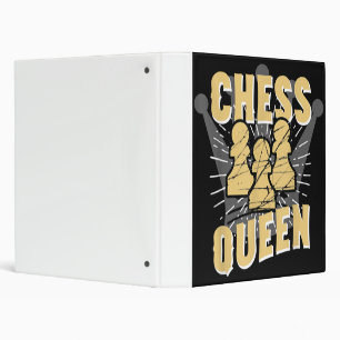 Chess Queen Kids & Women Gift Binder