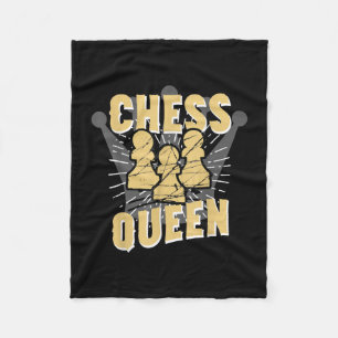 Chess Queen Kids & Women Gift Fleece Blanket