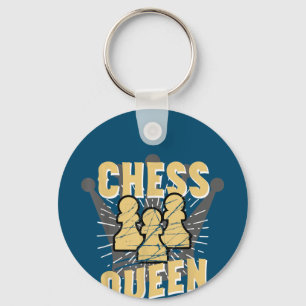 Chess Queen Kids & Women Gift Keychain