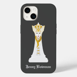 Chess queen / Personalized Name Case-Mate iPhone C 14 Case