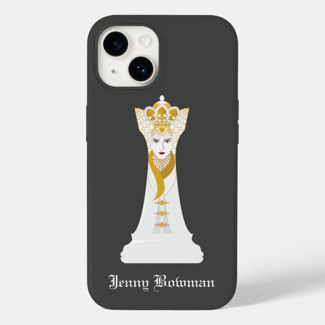 Chess queen / Personalized Name Case-Mate iPhone C Case (Back)