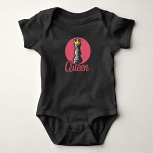 Chess Queen Piece Girl Chess Lover Women Baby Bodysuit