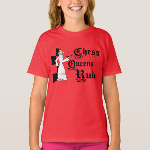 Chess Queen's Rule, Girl Youth T-shirt