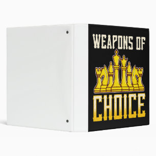 Chess Quote Weapons Of Choice Chess Team Player Binder