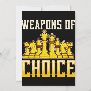 Chess Quote Weapons Of Choice Chess Team Player Thank You Card
