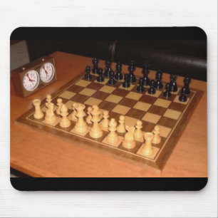 Chess set mouse pad