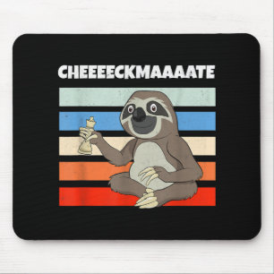 Chess Sloth Slow Ceckmate In One Funny Chess Mouse Pad