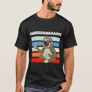 Chess Sloth Slow Ceckmate In One Funny T-Shirt