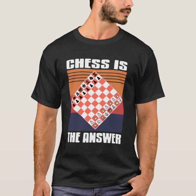 Chess Solves It All Tactical Mindset Board Solutio T-Shirt (Front)