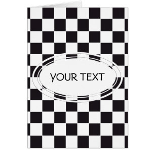 Chess Square Pattern - black + your background