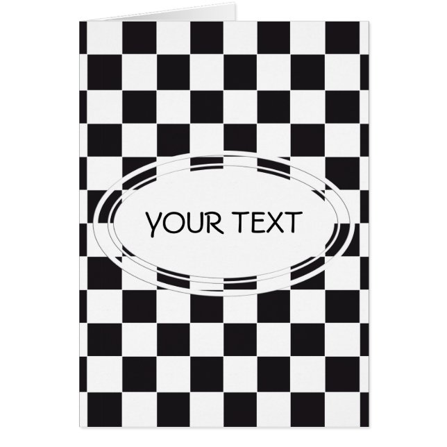 Chess Square Pattern - black + your background (Front)