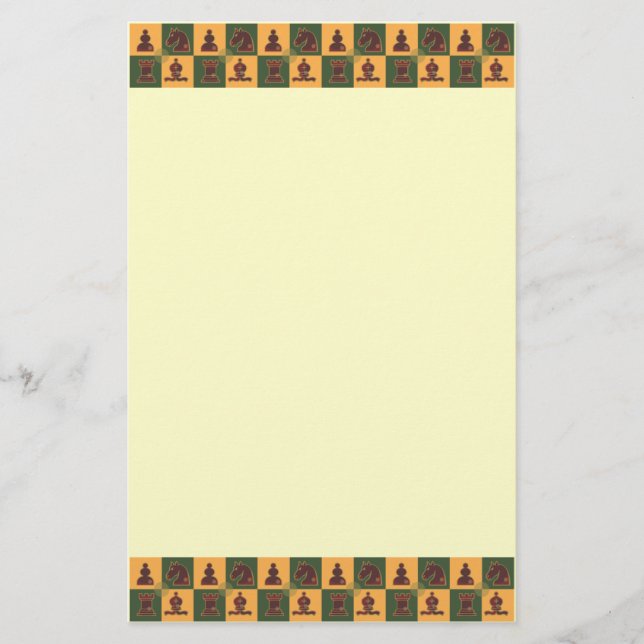 Chess Squares Stationery (Front)