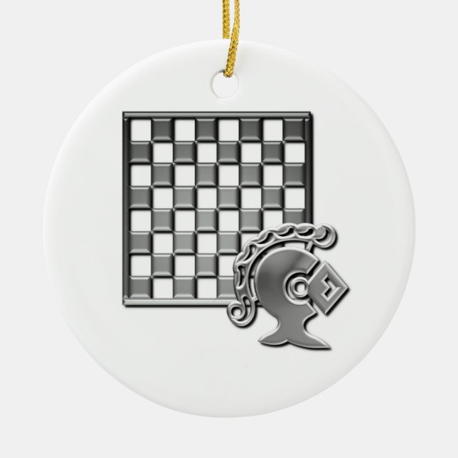 Chess Strategy Ornament (Front)