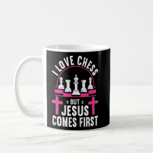 Chess Stuff Chess Club Chess Merch Christian Jesus Coffee Mug