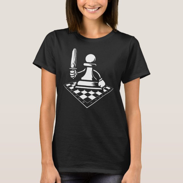 Chess Sword Chessman Chessboard Master - Chess T-Shirt (Front)