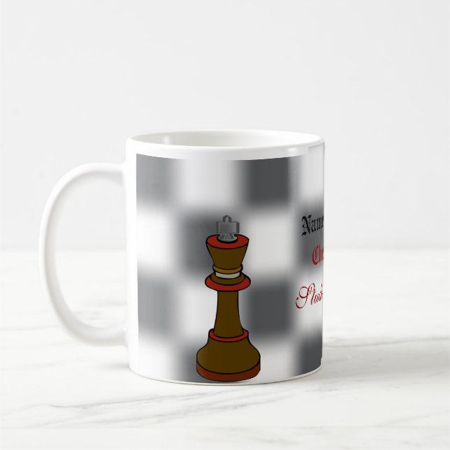 Chess Team or Chess Club Personalized Mug (Left)