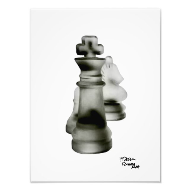 Chess Team Photo Print (Front)