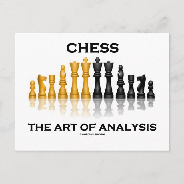 Chess The Art Of Analysis Postcard (Front)