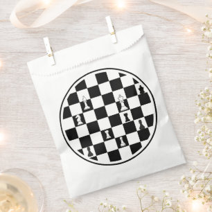 Chess Theme Favour Bags - Strategic Party Accessor