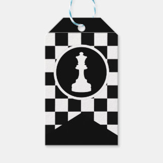 Chess Theme Gift Tags - Black & White Design