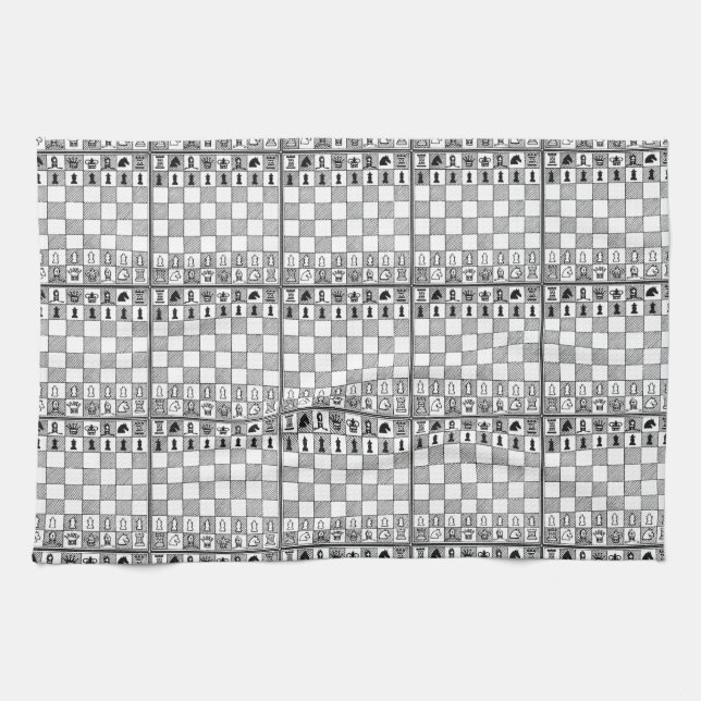 Chess Theme Kitchen Towels (Horizontal)