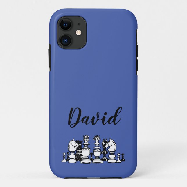 Chess Themed Personalized iPhone Case (Back)